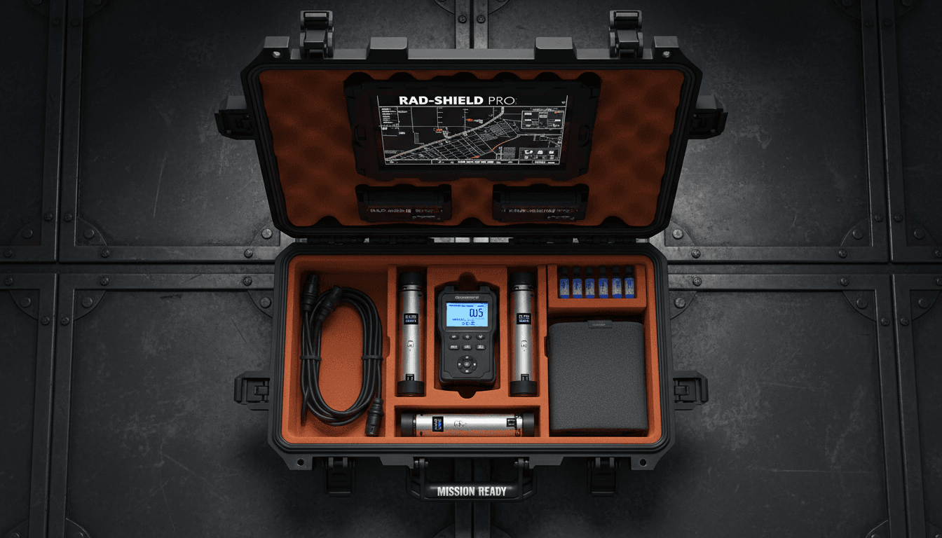 Rad-Shield Pro compact tactical case with integrated components