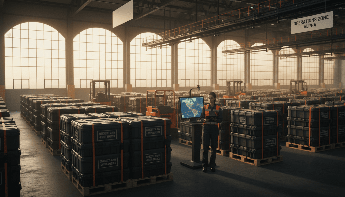 Logistics hub operations with priority dispatch tracking and North American shipment coordination