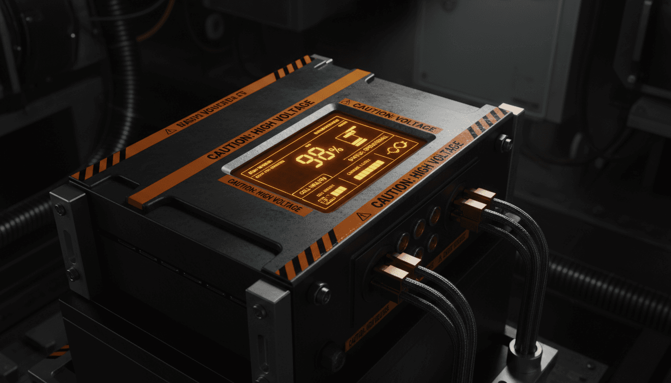 Advanced lithium battery storage system with digital monitoring interface